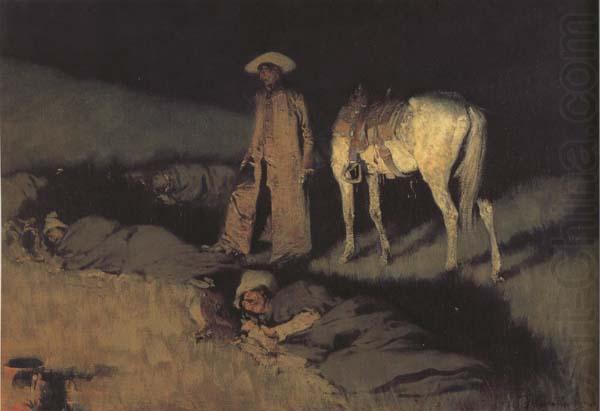 Frederic Remington In From the Night Herd (mk43) china oil painting image